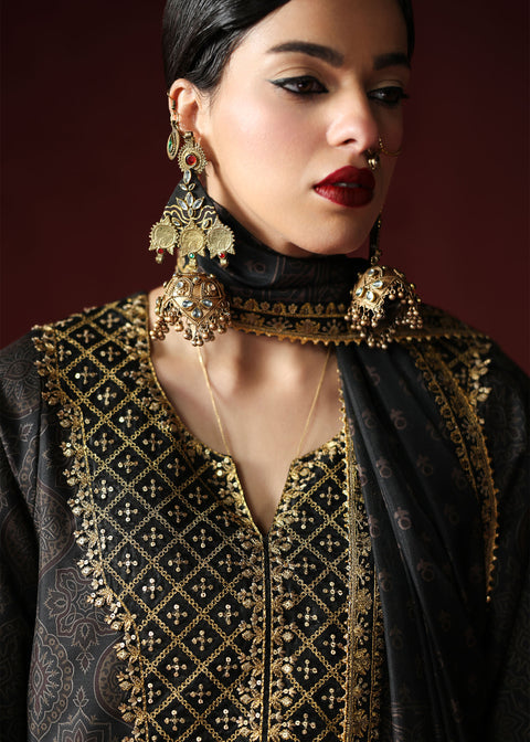 Humjoli Noor Festive Lawn ’26 3PC Unstitched Premium Lawn Suit-E23