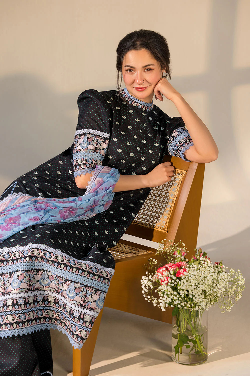 Sobia Nazir Eid Elegance – Premium 3PC Lawn Unstitched Suit Edition-E12