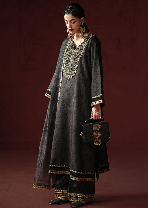 Humjoli Noor Festive Lawn ’26 3PC Unstitched Premium Lawn Suit-E23