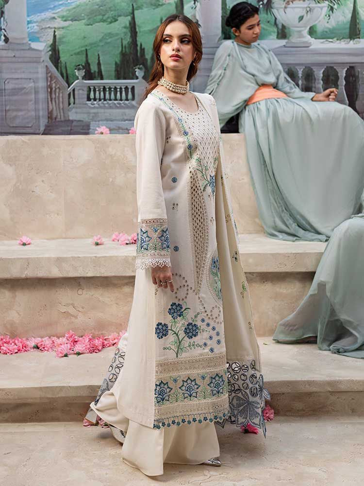 Sana Safinaz Lawn Royale 2026 – Premium 3PC Unstitched Suit Edition-A222