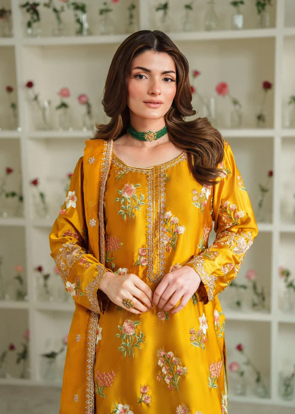 Zainab Chottani Silk 2026 – Premium 3 Piece Unstitched Embroidered Silk Suit