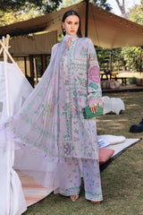 M B Eid Luxe Royale – Embroidered Elegance Digital Printed Lawn 3PC Suit